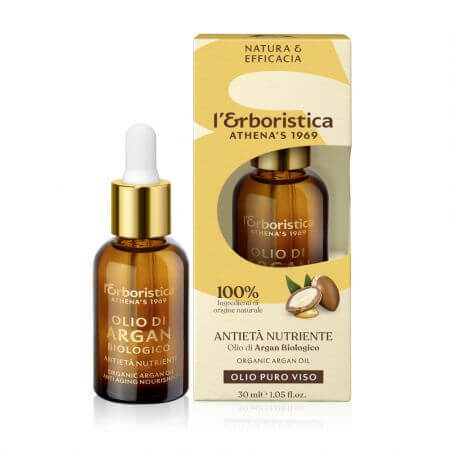 100% natuurlijke biologische arganolie voor de huid, 30 ml, L'Erboristica