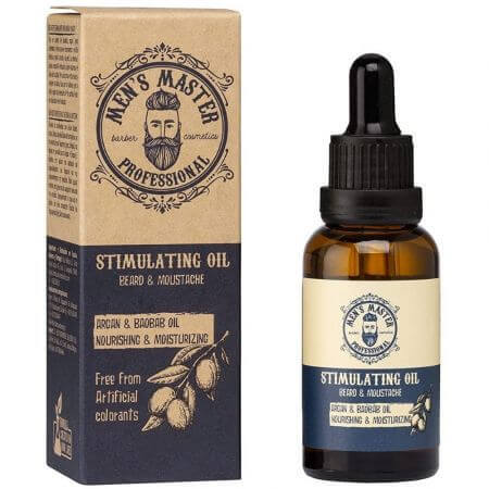 Olio da barba stimolante per uomo Grooming, 30 ml, Men's Master Professional