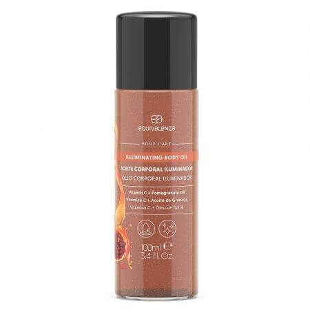 Huile corporelle illuminante à la vitamine C, 100 ml, Equivalenza