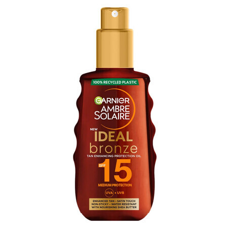 Ideal Bronze Ambre Solaire Protective Oil, SPF 15, 150 ml, Garnier