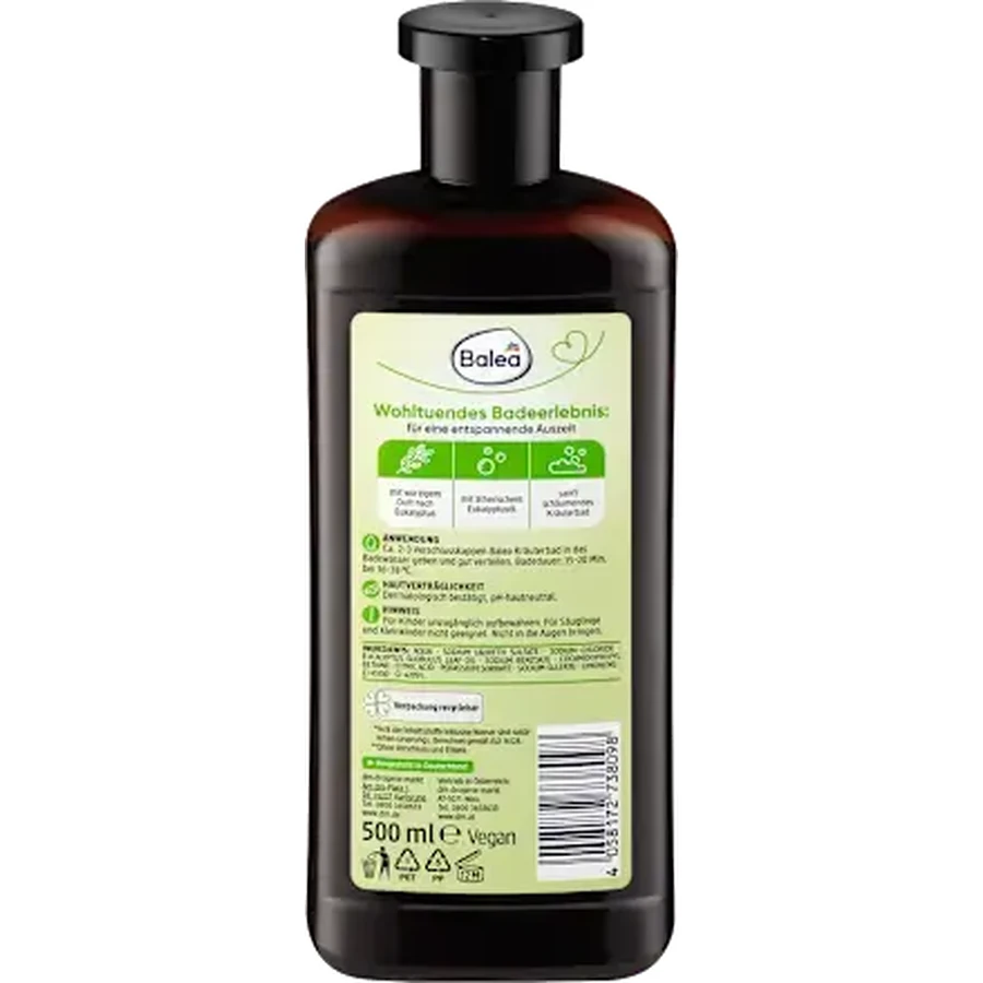 Balea Eukalyptus Schuimend Badschuim, 500 ml