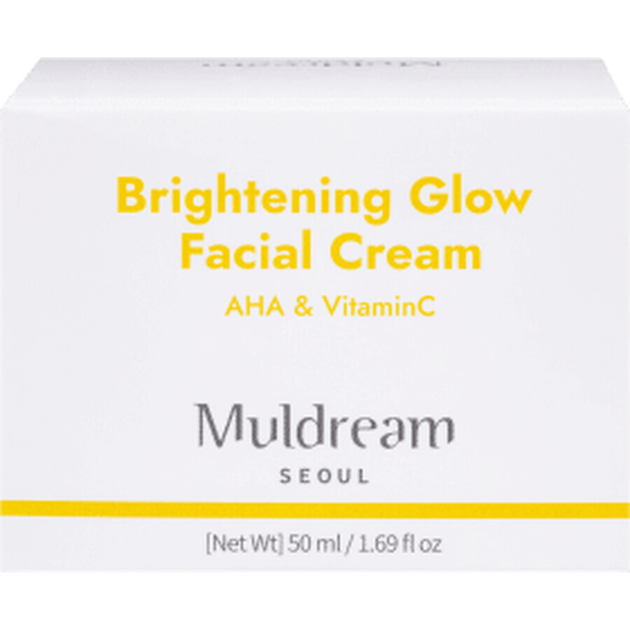 Muldream Verhelderende Crème voor Meisjes met AHA en Vitamine C, 50 ml