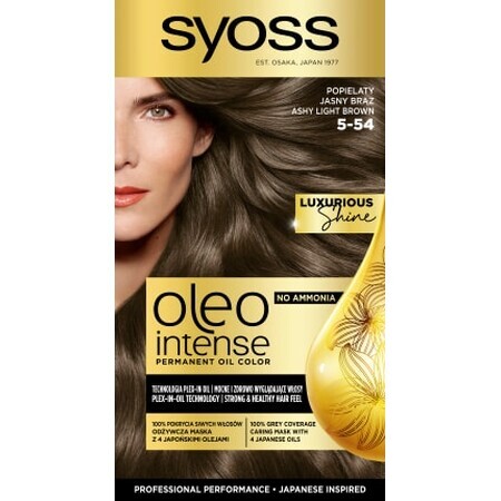 Syoss Oleo Tintura Per Capelli Permanente Intensa 5-54 Ashy Marrone Chiaro 1pz