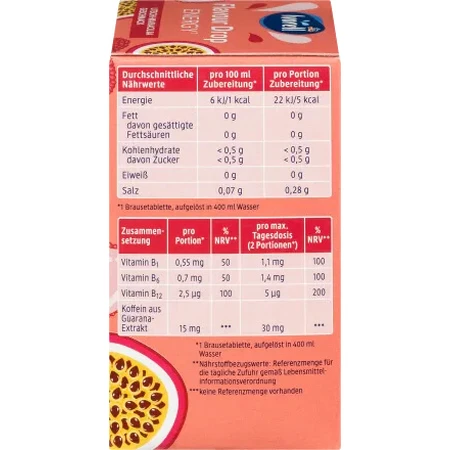 Ivorell Dropsuri efervescente energie, 66 g, 30 tablete
