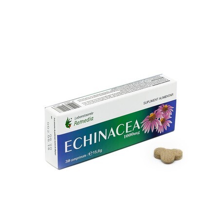 Echinacea 1000 mg, 30 tabletten, Remedia