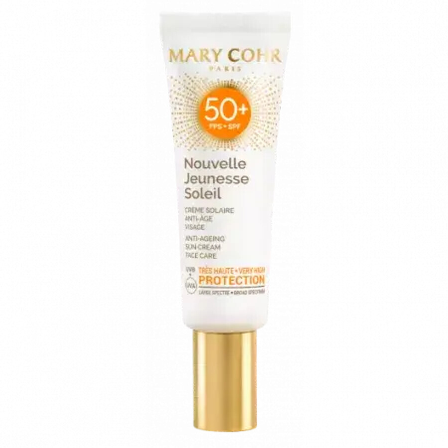 Crème visage Nouvelle Jeunesse avec protection solaire SPF50+, 50 ml, Mary Cohr
