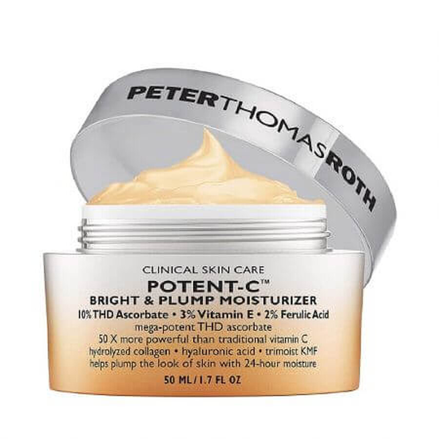 Potent C Bright & Plump Moisturizer Face Cream, 50 ml, Peter Thomas Roth