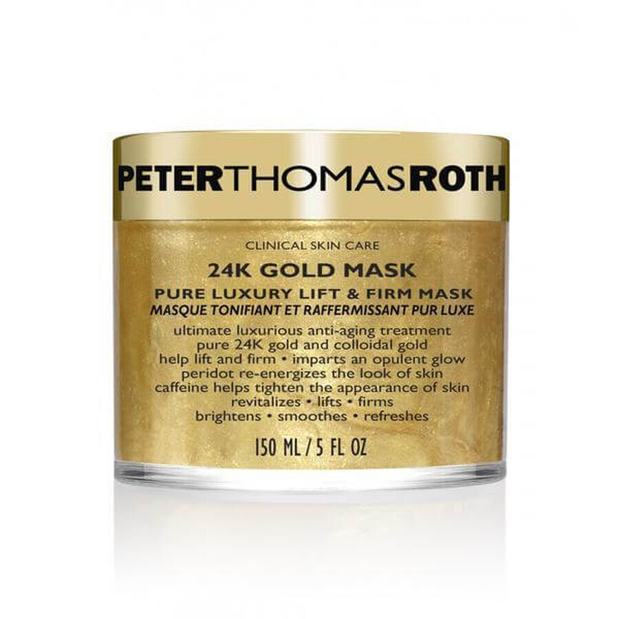 Gezichtsmasker 24K Goud Masker Pure Luxe Lift &amp; Firm, 150 ml, Peter Thomas Roth