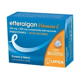 Efferalgan Vitamine C, 20 tabletten, Bristol-Myers Squibb