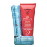 Pacchetto Bee Sun Safe latte corpo SPF50 e borsa da spiaggia impermeabile, Apivita