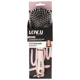 Brosse à cheveux LOV.U rose, 1 pièce, Parsa