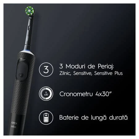 Vitality Pro Electric Toothbrush Black, Oral: ceny i cechy