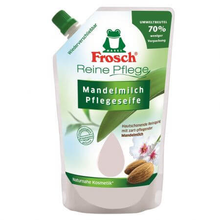 Ricarica Sapone liquido al latte di mandorla, 500 ml, Frosch