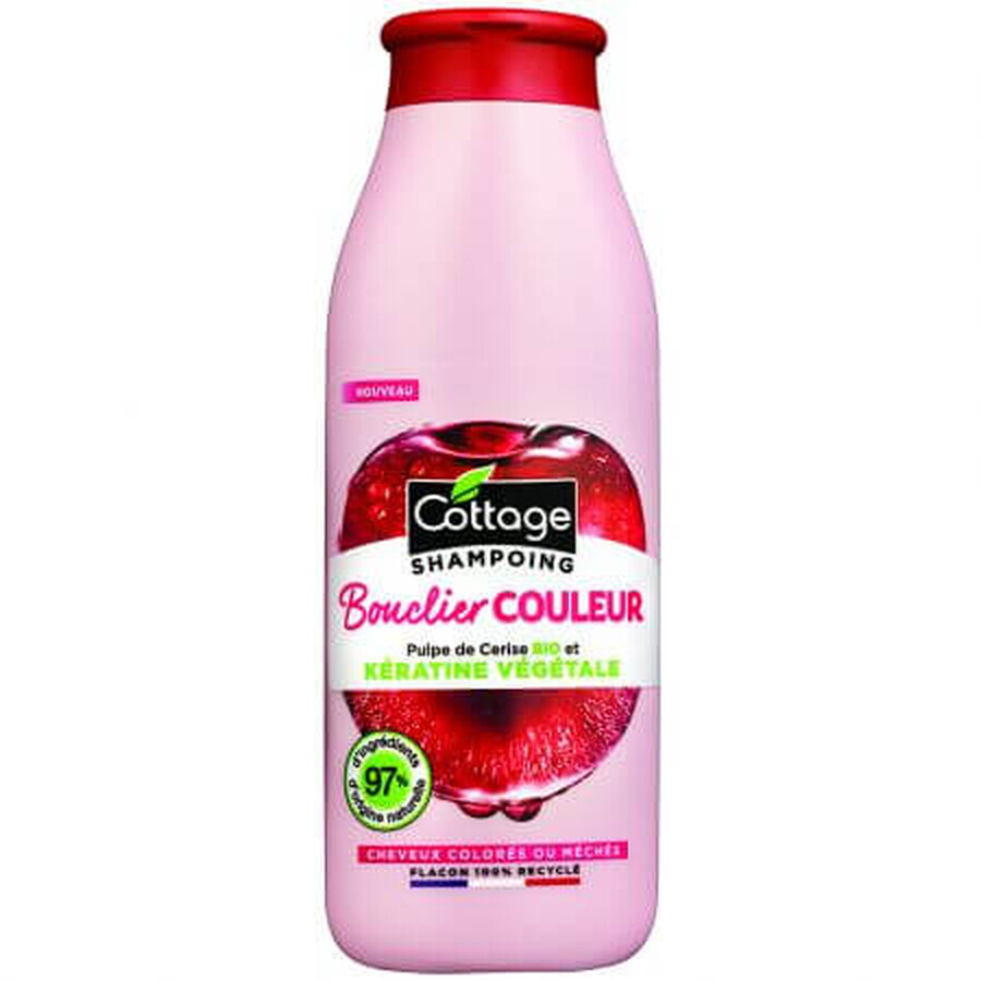 Shampooing colorant à l'extrait de cerise bio et à la kératine, 250 ml, Cottage