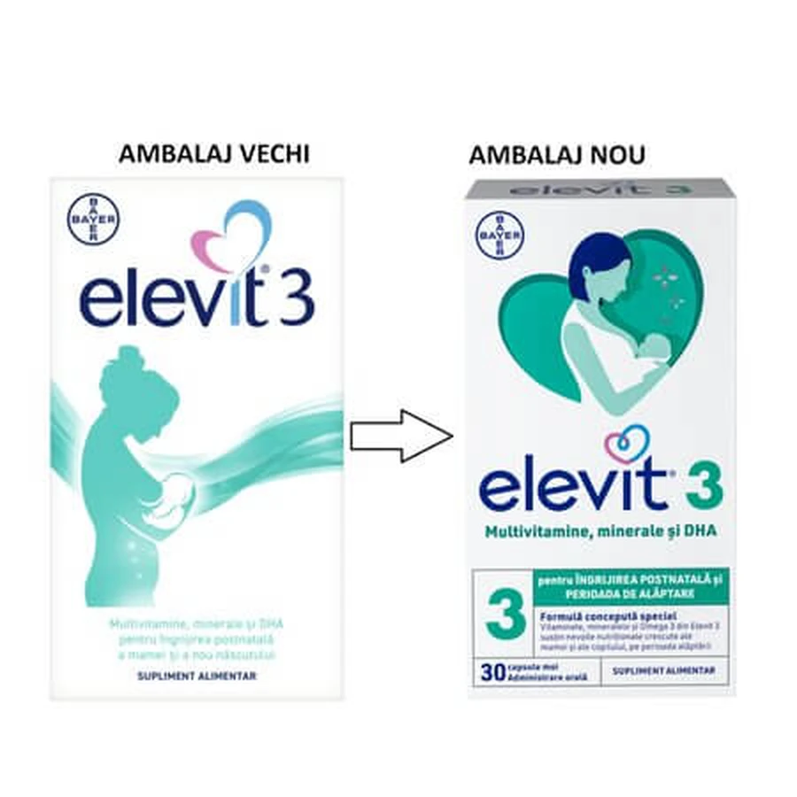 Elevit 3 Stillzeit, 30 Kapseln, Bayer