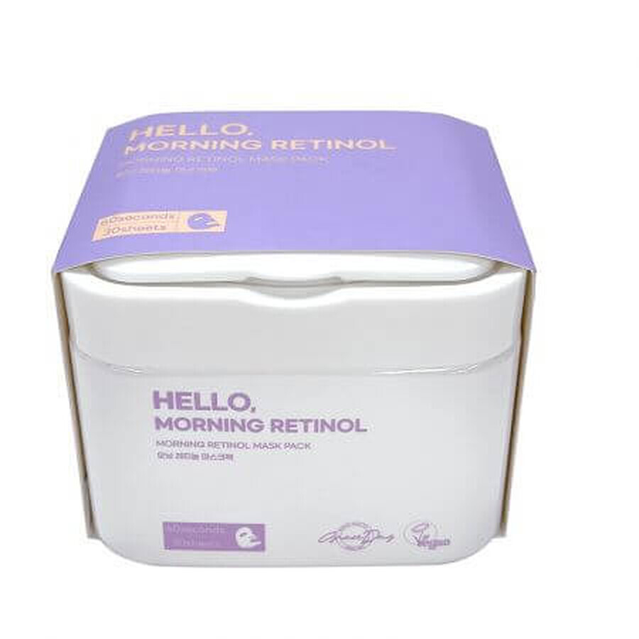 Set maschera al retinolo per la rigenerazione, 30 pezzi, Hello Morning