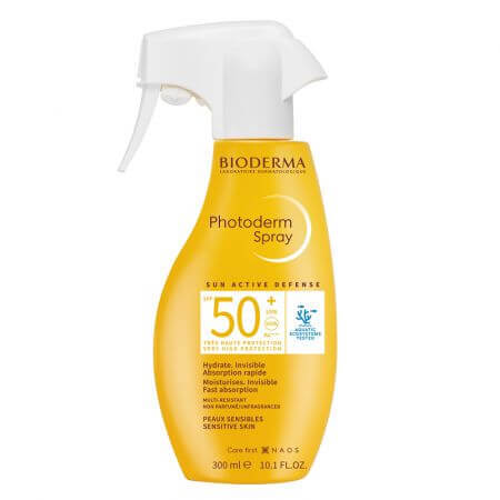 Spray cu protecție solară Photoderm SPF 50+, 300 ml, Bioderma