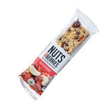 Organic Superfoods barre croquante aux noix, physalis et goji, 40 g, Nutsandberries