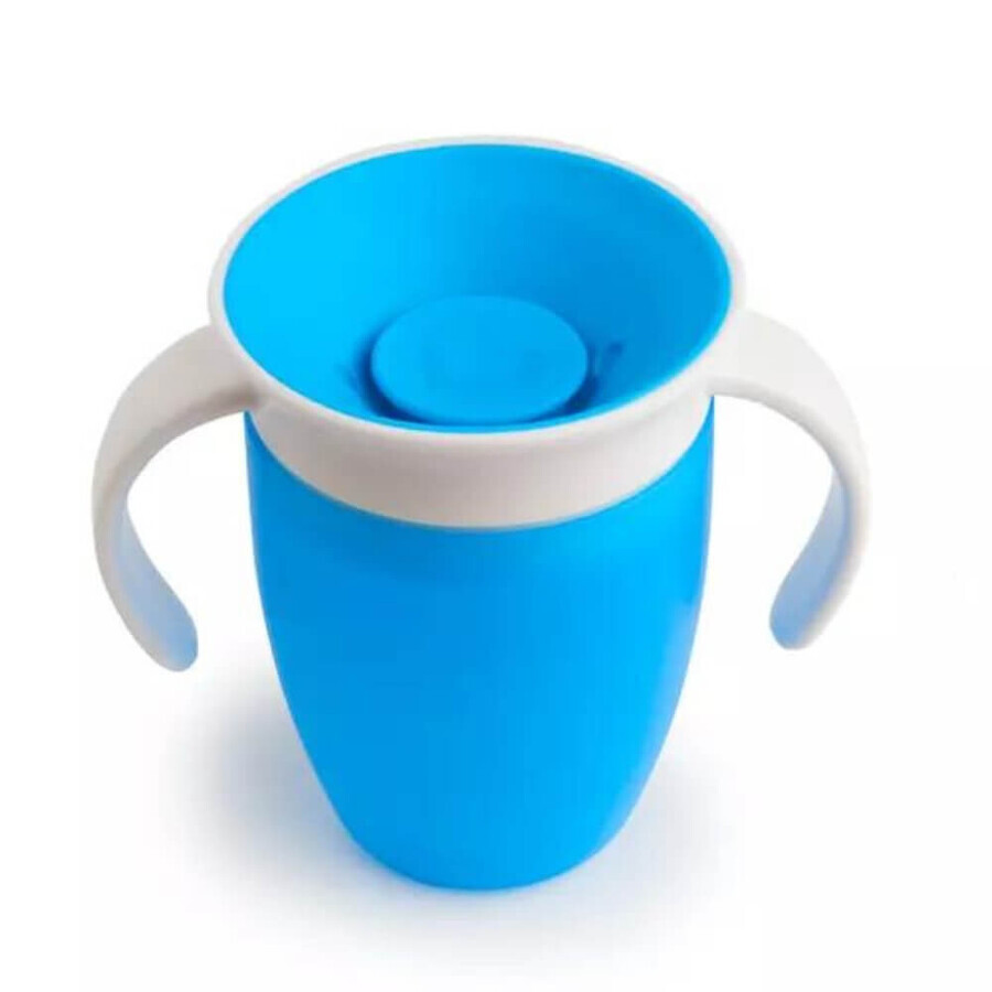 Tasse d'allaitement Miracle 360 avec poignées, +6 mois, bleu, 207 ml, Munchkin