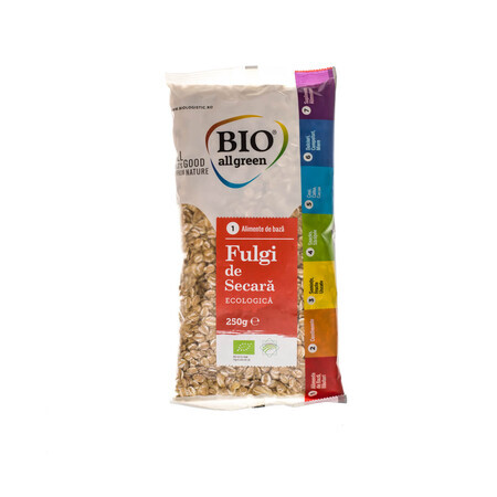 Fulgi de secara Bio, 200 g, Bio All Green