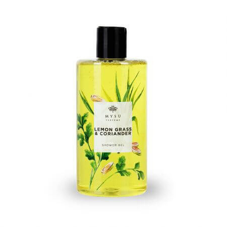 Gel douche, citronnelle et coriandre, 350 ml, Mysu Parfume