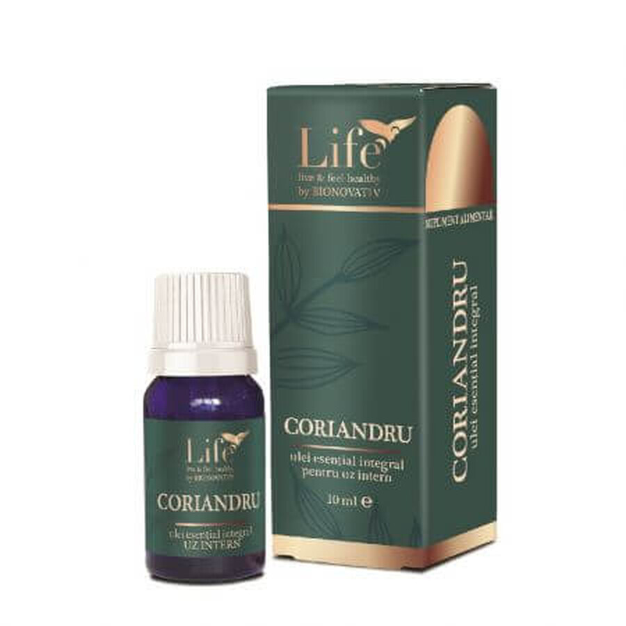 Huile essentielle Life coriandre entière, 10 ml, Bionovativ