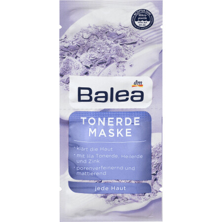 Balea gezichtsmasker met klei, 16 ml