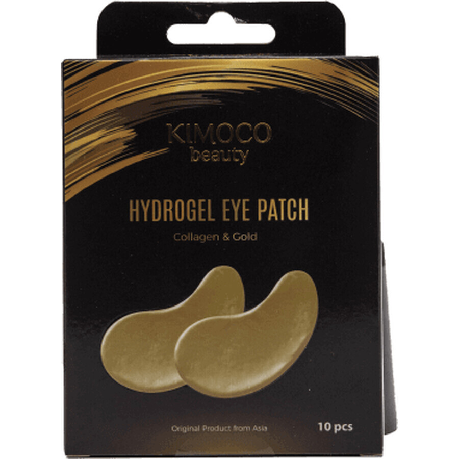 Kimoco Coussinets hydratants pour les yeux avec collagène et acide hyaluronique, 10 pièces
