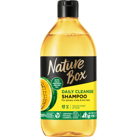 Nature Box Shampooing pour cuir chevelu gras au melon, 385 ml