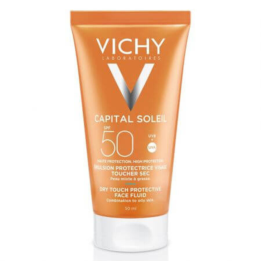 Vichy Capital Soleil matterende gezichtsemulsie Dry touch SPF 50, 50 ml