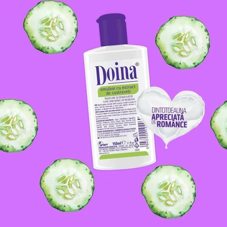 Doina Emulsion with Cucumber Extract, Formula 2, 150 ml, Farmec
