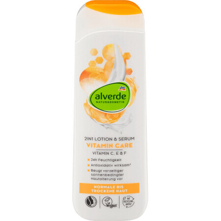 Alverde Naturkosmetik 2in1 lozione corpo e siero curativo vitaminico, 250 ml