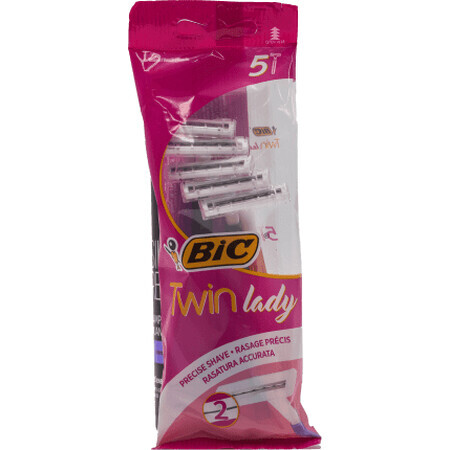 BIC twin lady scheermes, 5 stuks