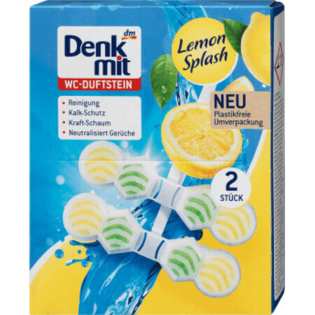 Denkmit Toilet Freshener Lemon Splash, 2 pcs.