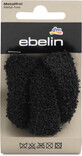 Ebelin Zachte pluche haarelastiekjes - zwart, 3 stuks