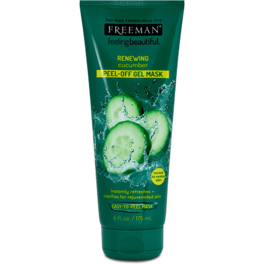 Freeman Maschera gel peel-off viso con cetriolo e aloe vera, 175 ml