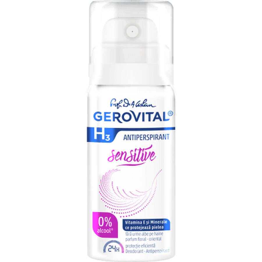 Gerovital Sensitive Deodorant Spray, 40 ml