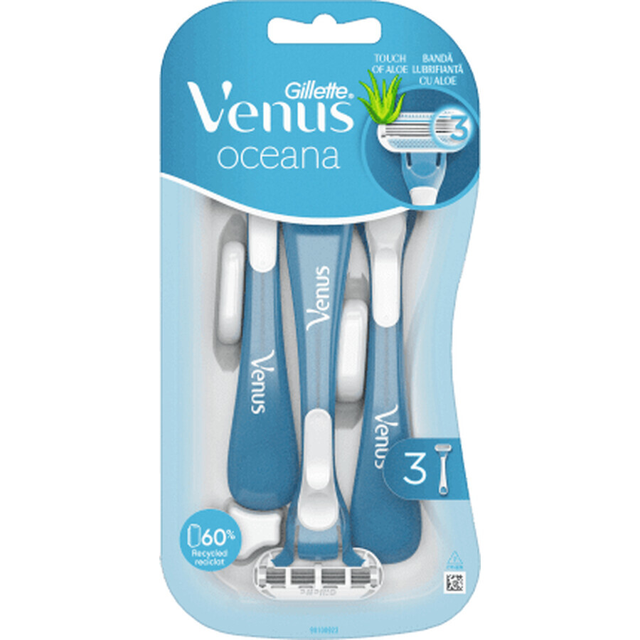 Gillette Venus Rasoir jetable ocean, 3 pièces