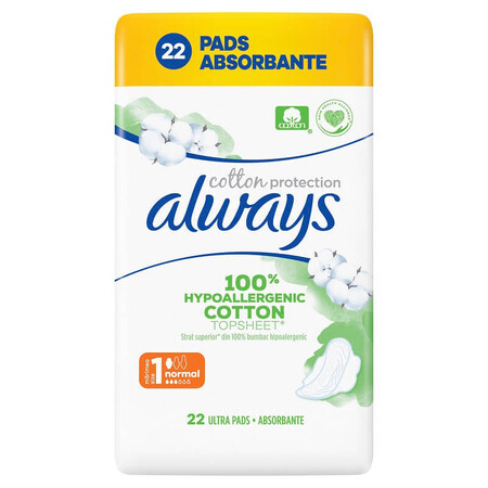 Always Naturals Duo pads, size 1, 22 pcs, P&amp;G