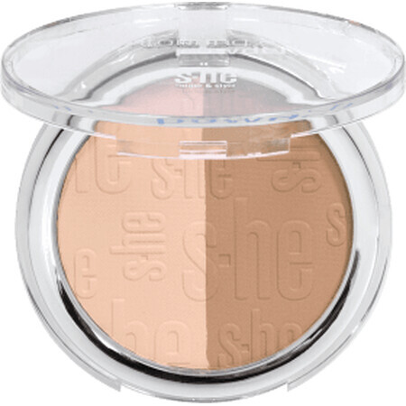 She colour&amp;style Contouring duo poeder 188/401, 9 g