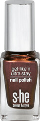 She colour&amp;amp;style Gel-like&#39;n ultra stay nagellak 322/421, 10 ml