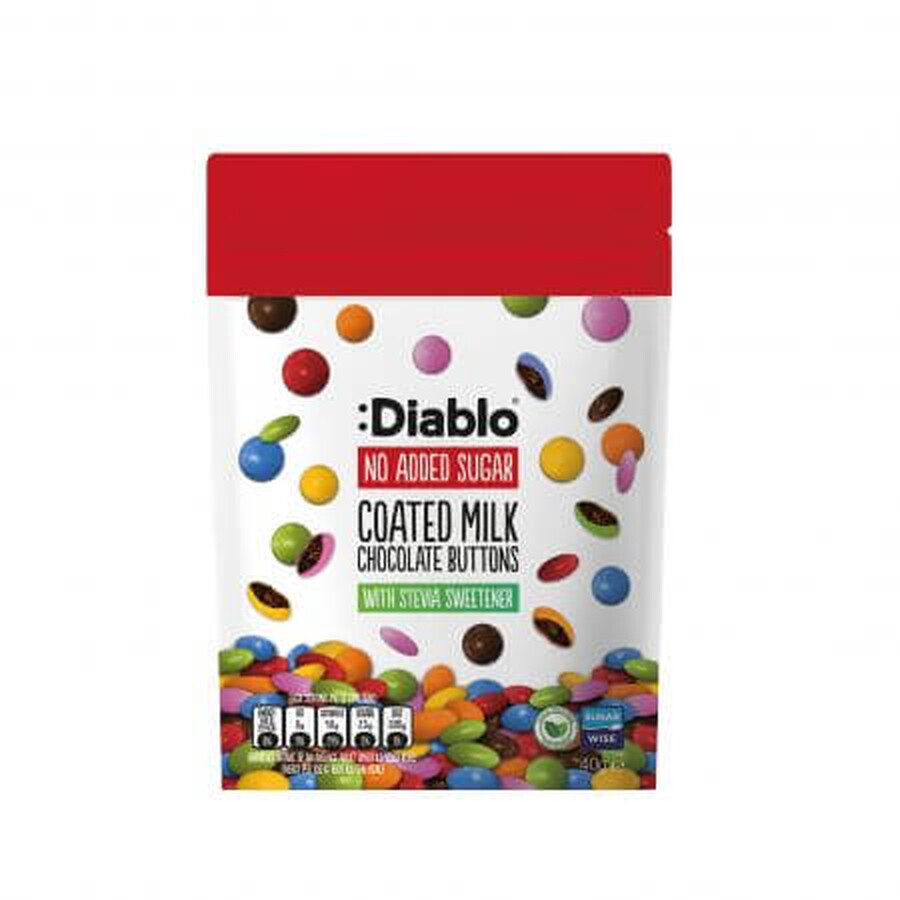 Pinda's met suikervrije melkchocolade, 40 g, Diablo