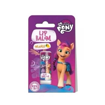 Baume à lèvres My Little Pony pour enfants au goût de mangue, 4,4 g, Edg