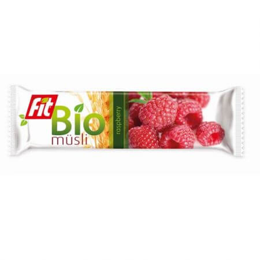 Barre au musli et à la framboise, 30g, Fit Bio