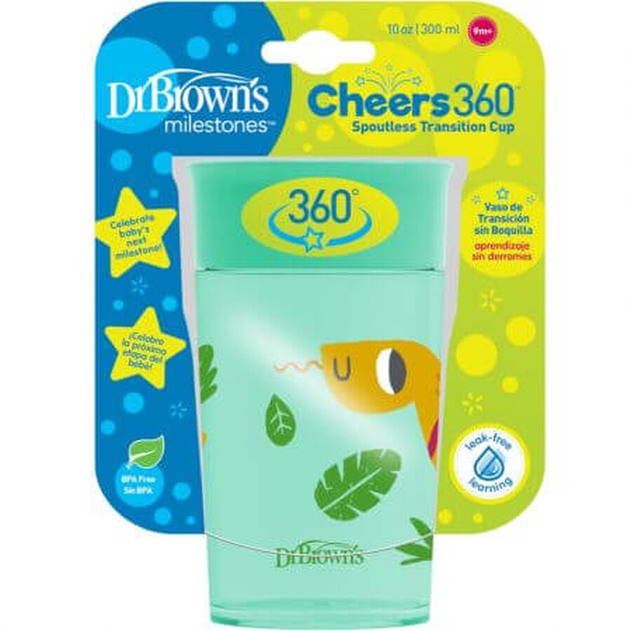 Cheers 360-beker, 9 maanden+, 300 ml, Groen, Dr Browns