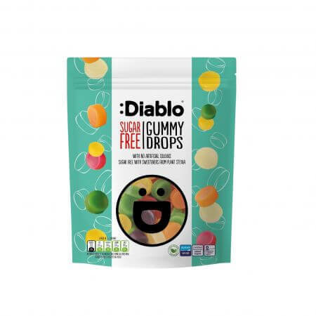 Gommes sans sucre, 75 g, Diablo