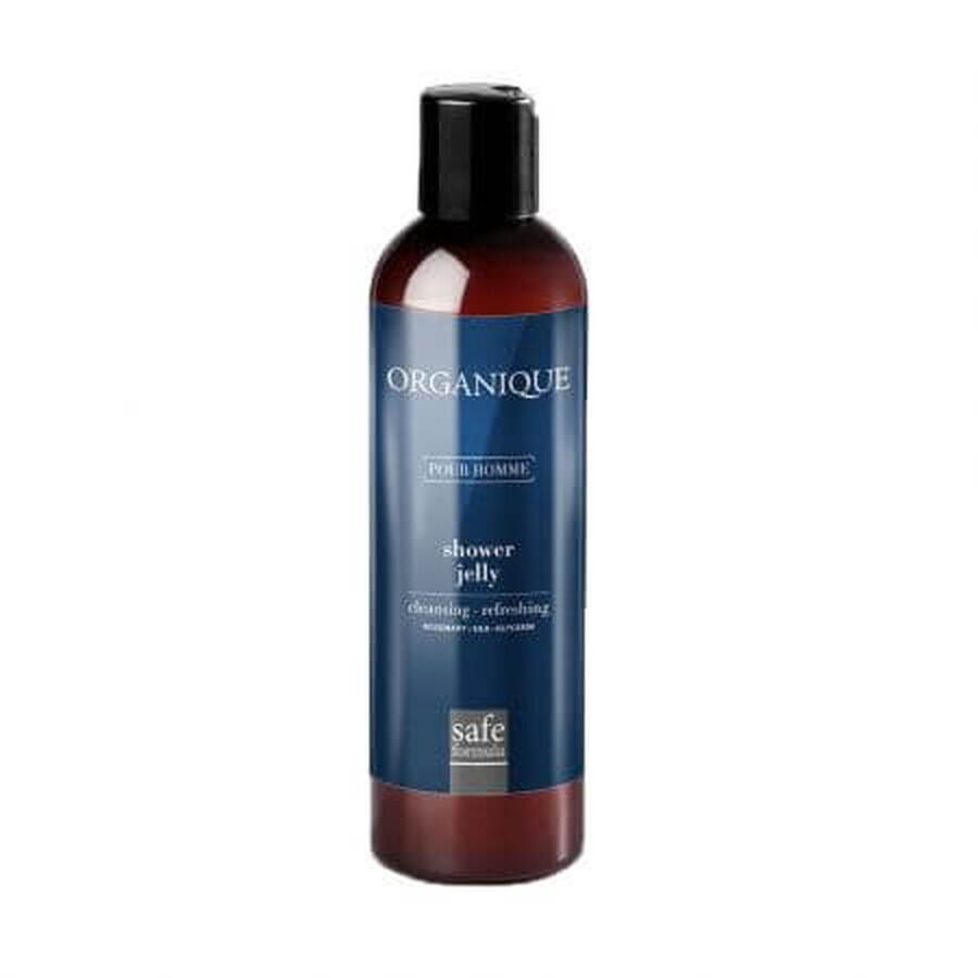 Gel douche pour hommes au romarin et à la soie, 250 ml, Organique