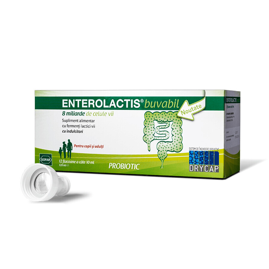 Enterolactis oral, 12 Fläschchen, Sofar