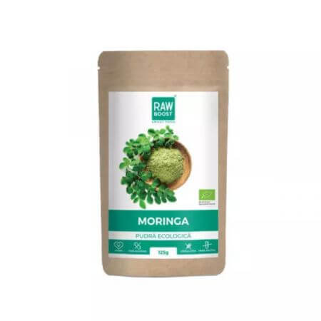 Biologisch Moringa Poeder, 125g, Rawboost