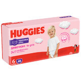 Windelhosen Mädchen, Nr. 6, 15-25 kg, 48 Stück, Huggies